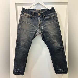 Unbranded  UB201 Tapered Fit 14.5oz Indigo Selvedge Denim